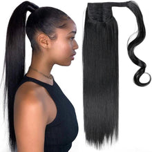 Load image into Gallery viewer, Braided Ponytail ,Extensions, Long Synthetic Hair Piece, Pony Tail with Hair Tie, Summer Braid Hairpiece, Wrap Around Jumbo Braided Ponytail