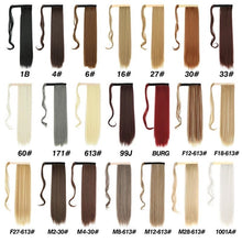 Load image into Gallery viewer, Braided Ponytail ,Extensions, Long Synthetic Hair Piece, Pony Tail with Hair Tie, Summer Braid Hairpiece, Wrap Around Jumbo Braided Ponytail
