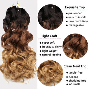 24 INCH 150g Loose Body Wave Pony Style Spiral Curl Crochet Braid French Curls Synthetic Hair Extensions Curly Braiding Hair