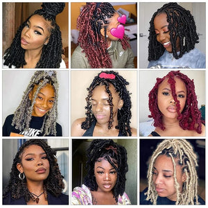 Butterfly Locs Crochet Synthetic Hair 18Inch Soft Distressed Butterfly Los Faux Crochet Hair Butterfly Locs Nu Faux