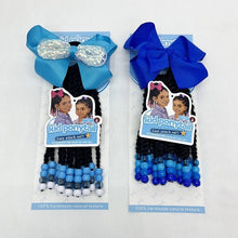 Load image into Gallery viewer, kids braided ponytail with beads and bow
