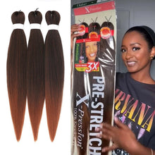 Load image into Gallery viewer, 3X bundles of 52” Pre Streched X-Pression Braiding Hair outre braids
