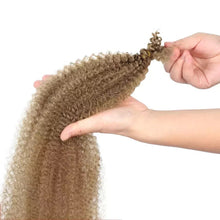 Load image into Gallery viewer, 24”  Kinky Marley Braid Hair Spring Afro mini Twist Crochet HairBulk Extensions Faux Los Braid For African Women 24 inch 60g
