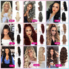 Load image into Gallery viewer, 24 inch Body Wave Drawstring Pony Tail For Black Women Heat Resistant Synthetic Ponytail Hair Extensions
